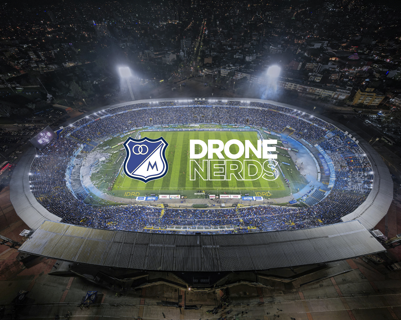 ¡Familia Azul! Drones Nerds y Millonarios se entrelazan - Millonarios FC
